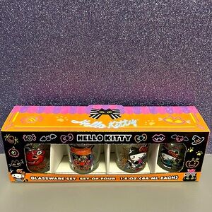 Silver Buffalo Hello Kitty Halloween Mini Glassware Set